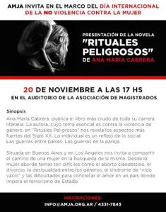 Presentación Ana María Cabrera, 20 de Noviembre