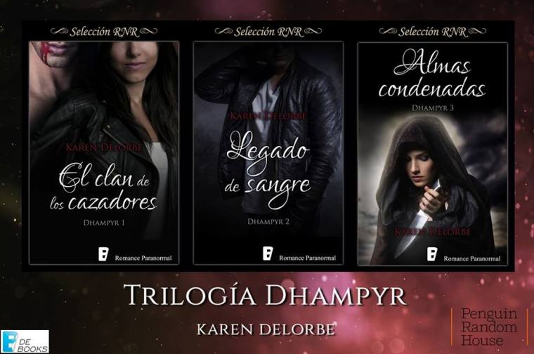 Trilogía Damphyr - portadas Karen Delorbe